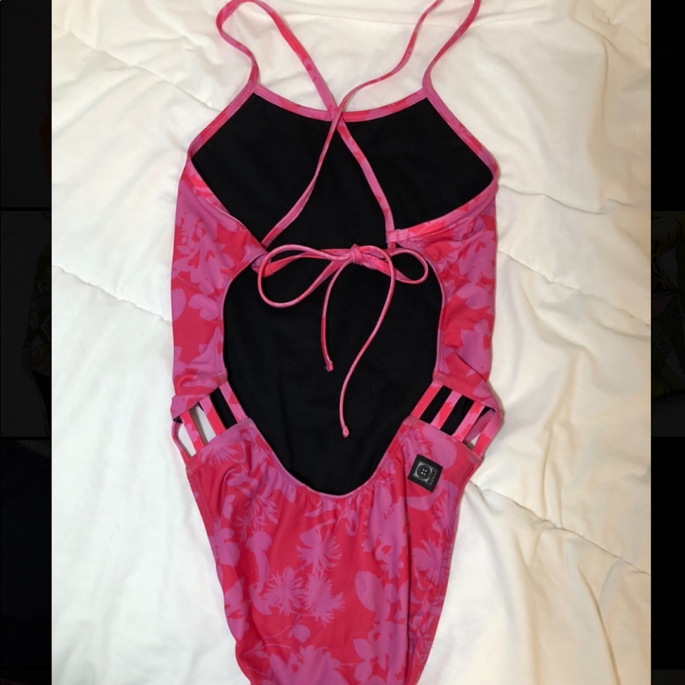 pink flowery print
